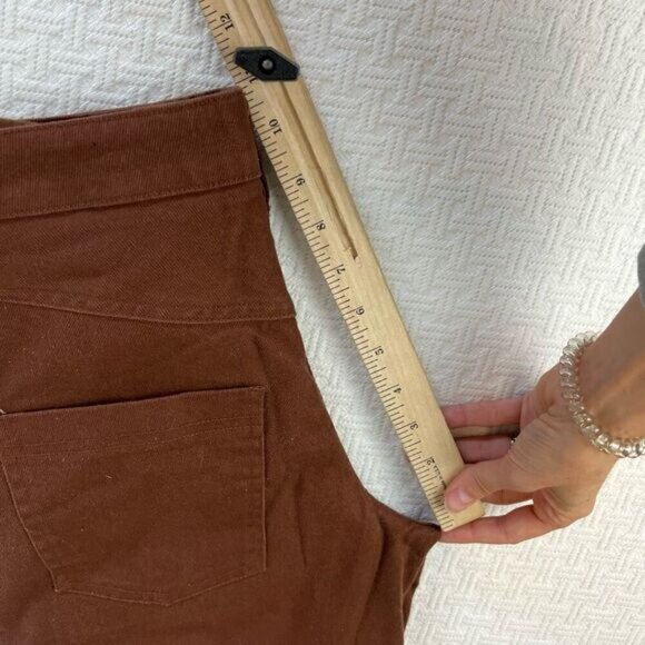 Frank and Oak Amelia Pants Vintage Fit Women’s 00 Brown Balloon Pockets Retro - Picture 10 of 15